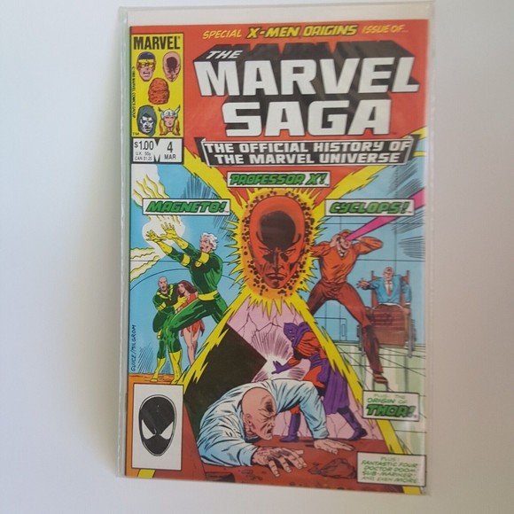 THE MARVEL SAGA: OFFICIAL HISTORY OF MARVEL UNIVERSE COMIC BOOK #4 - Picture 1 of 1